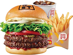 더블 한우불고기버거 세트