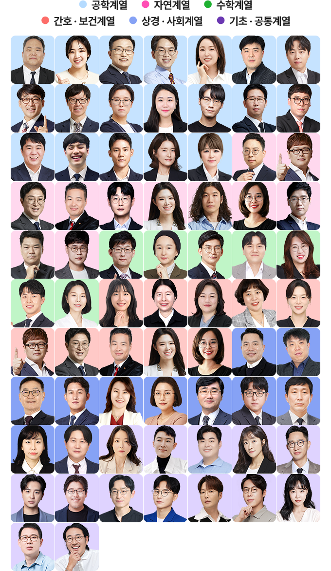 계열별 교수 이미지