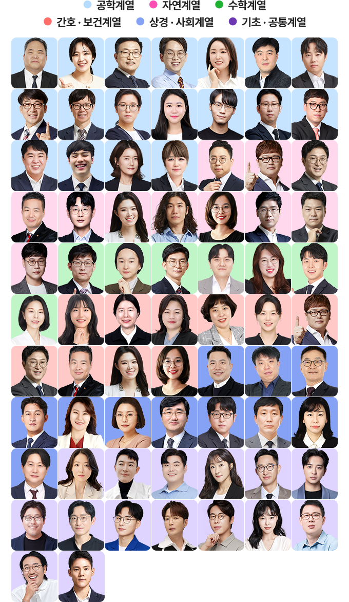 계열별 교수 이미지