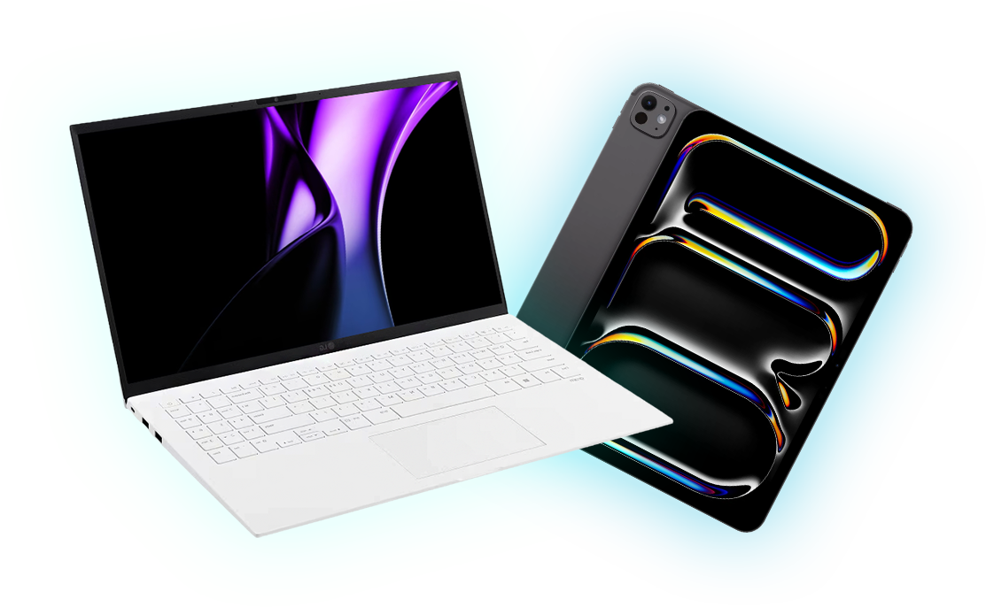 LG 그램, iPad Pro 이미지