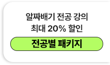 알짜배기 전공 강의 최대 200% 할인 - 전공별 패키지