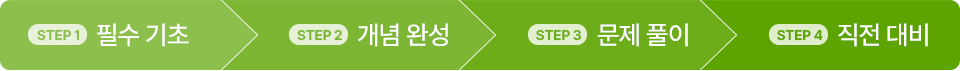필수 기초 - 개념 완성 - 문제 풀이 - 직전 대비