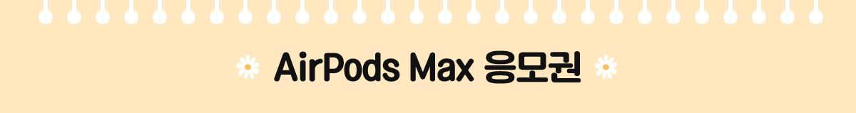 AirPods Max 응모권