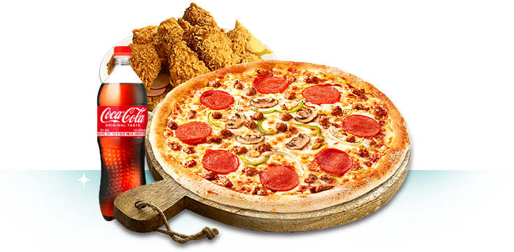 피자+치킨+콜라 세트